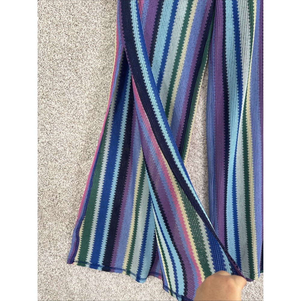Marina‎ Blu Wide Leg Cover Up Pants Colorful Stripes, Size Medium - Picture 3 of 11